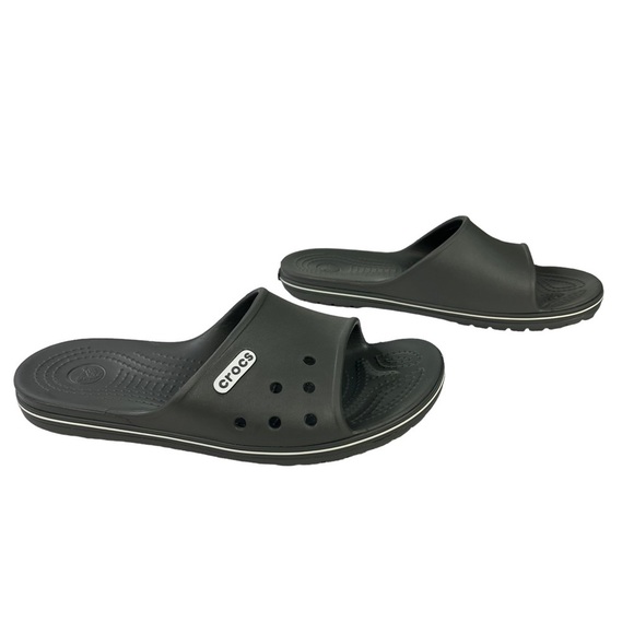 Crocs Crocband II Gray Slides Slip On Size W9 M7 - Picture 2 of 11